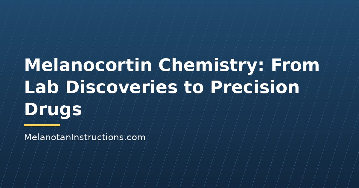 Melanocortin Chemistry: From Lab Discoveries to Precision Drugs
