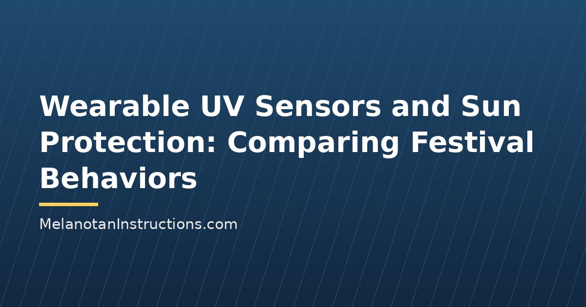 Wearable UV Sensors and Sun Protection: Comparing Festival Behaviors