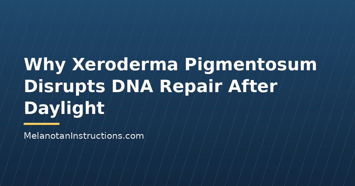 Why Xeroderma Pigmentosum Disrupts DNA Repair After Daylight