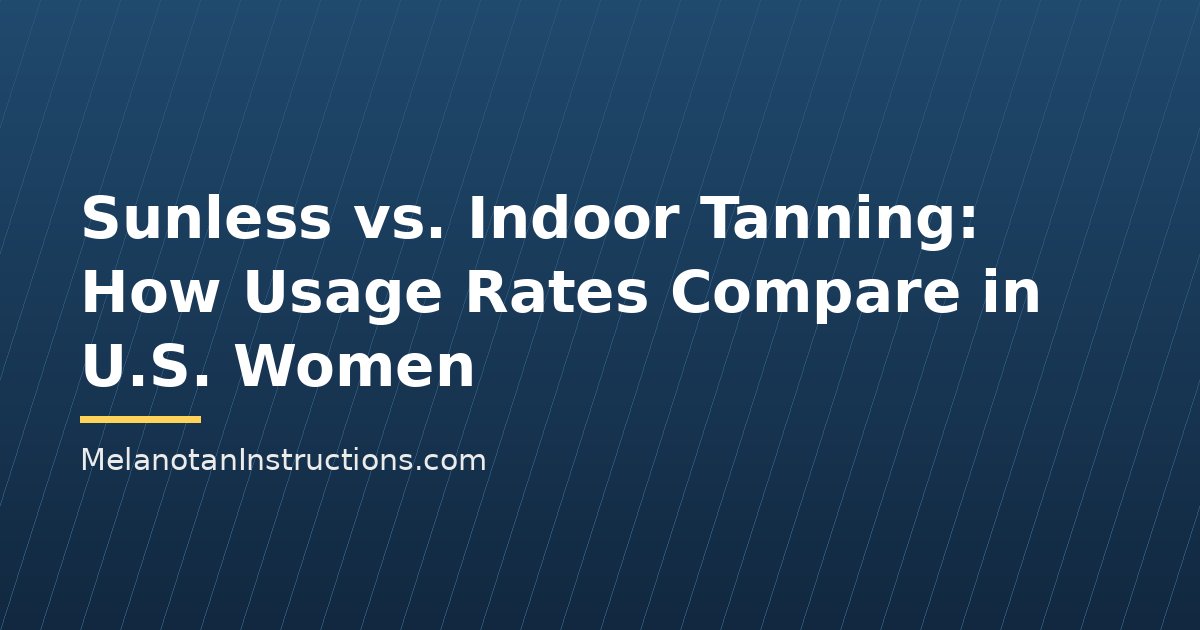 Sunless vs. Indoor Tanning: How Usage Rates Compare in U.S. Women